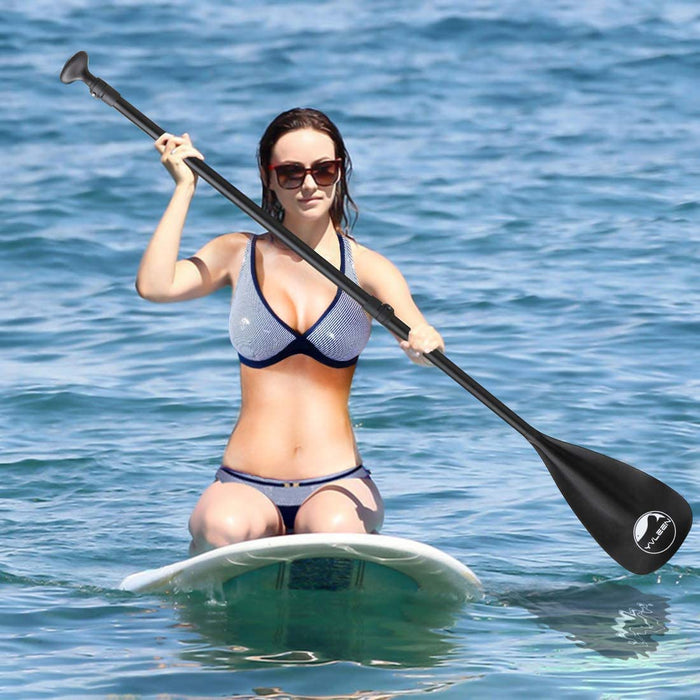 YVLEEN Alloy SUP Paddle - Adjustable Stand Up Paddle Board Paddle - 3-Piece or 4-Piece Floating Kayak Paddle
