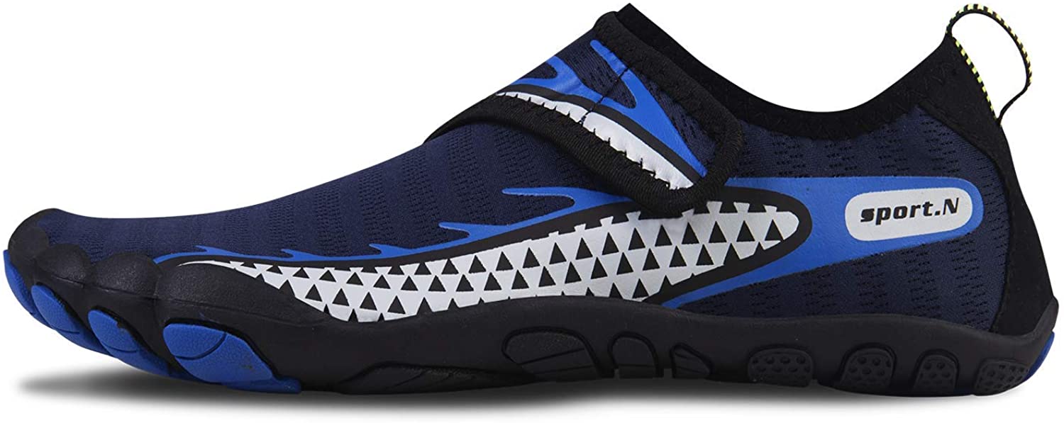 Mens Water Shoes Quick Dry Beach Swim Shoes Barefoot Pool Aqua Socks Shoes for Surf Diving Outdoor Hiking Walking Water Sport