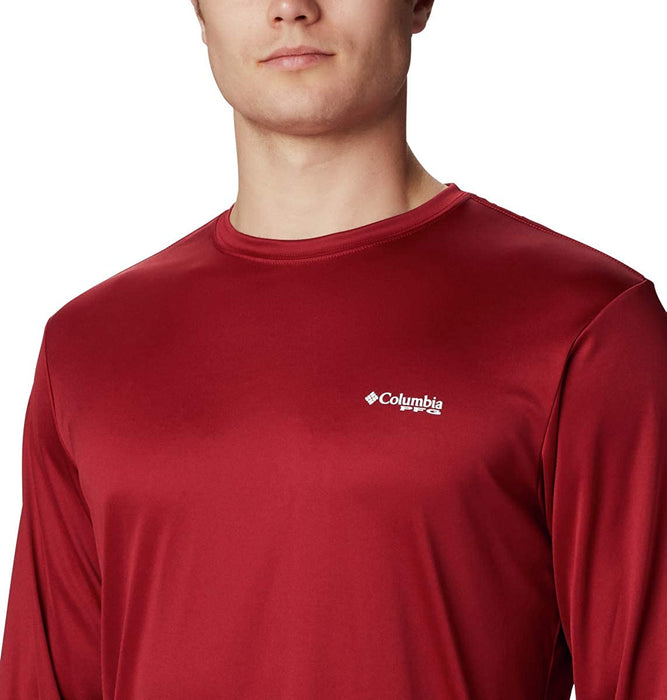 Columbia Men's Terminal Tackle PFG State Triangle Long Sleeve, Moisture Wicking