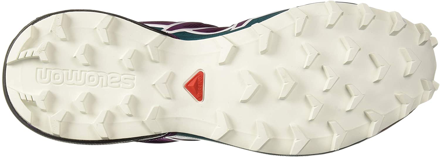 Salomon Women's Speedcross 4 Running Trail Shoes Dark Purple/White/Deep Lake