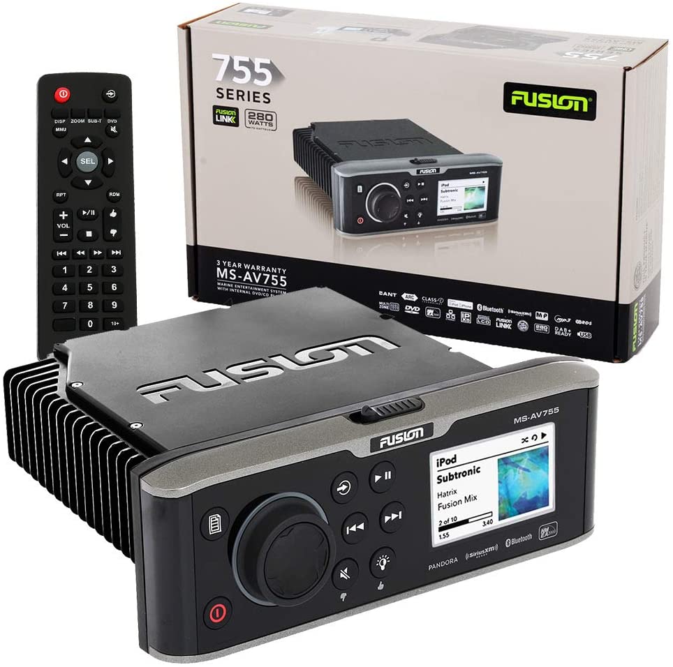 Fusion MS-AV755 Marine Entertainment Radio DVD/CD with Bluetooth