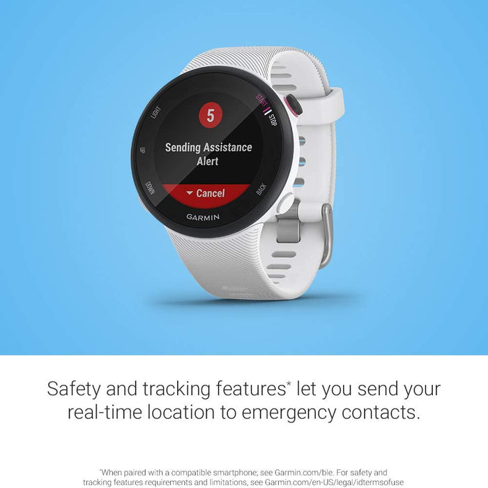 Garmin Forerunner 45S, 39mm Easy-to-use GPS Running Watch with Coach Free Training Plan Support