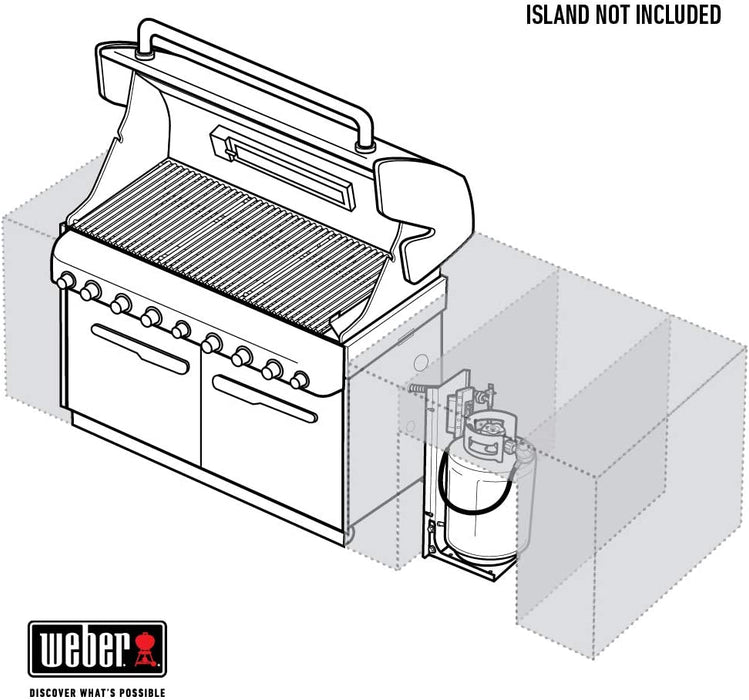 Weber 7360001 Summit S-660 Built-In Liquid Propane Gas Grill, Stainless Steel