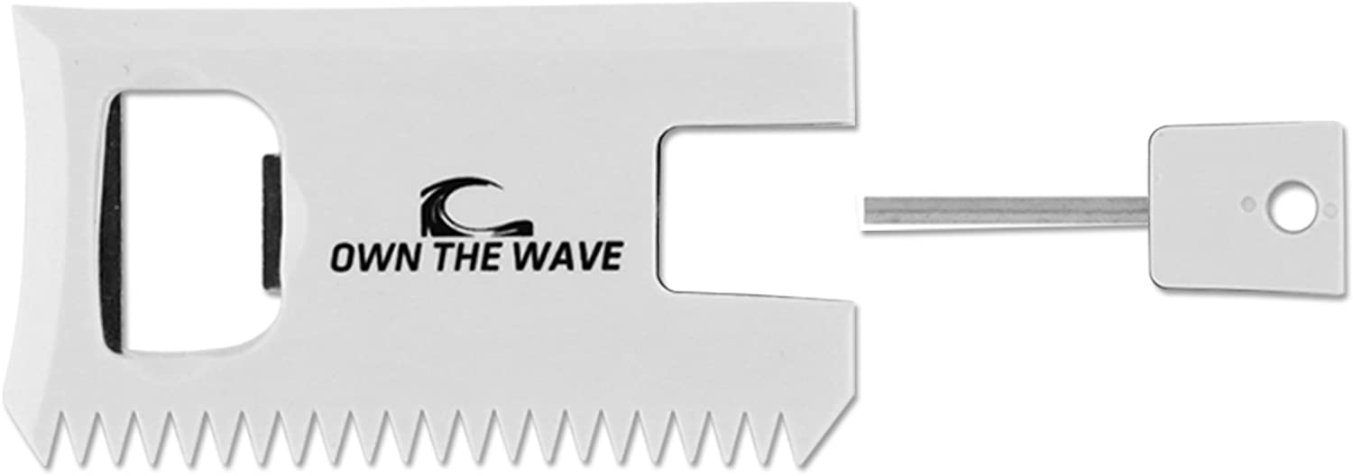 Own the Wave Fiberglass Reinforced Surfboard Fins - 3 Thruster Fins (FCS G5 M5 Style) Comes with FCS Screws and Hex Key