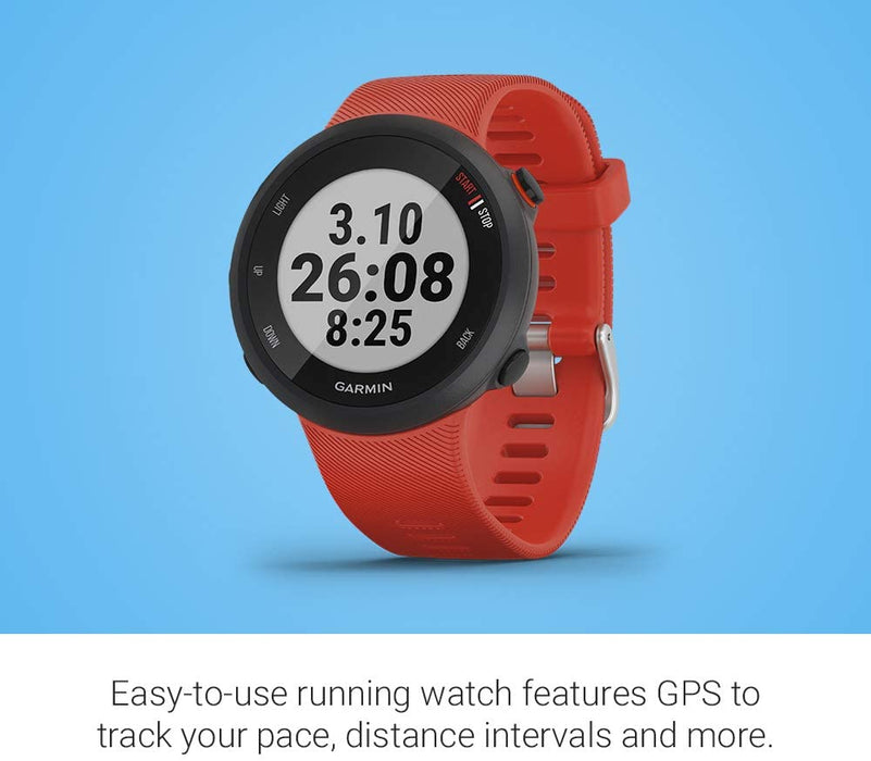 Garmin Forerunner 45S, 39mm Easy-to-use GPS Running Watch with Coach Free Training Plan Support