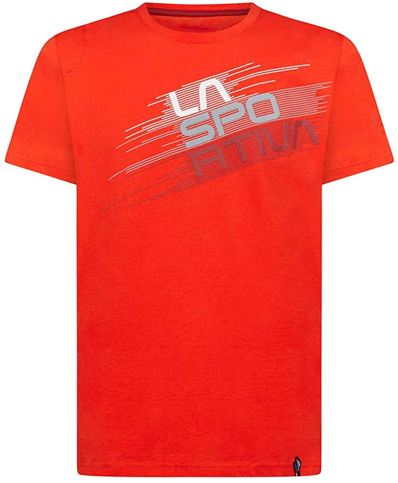 La Sportiva Mens Stripe Evo Cotton Rock Climbing T-Shirt