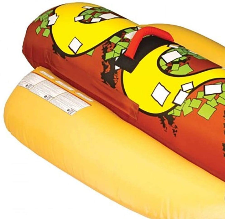 SportsStuff Hot Dog 3 Person Inflatable Boat Lake Water Towable Tube (2 Pack)