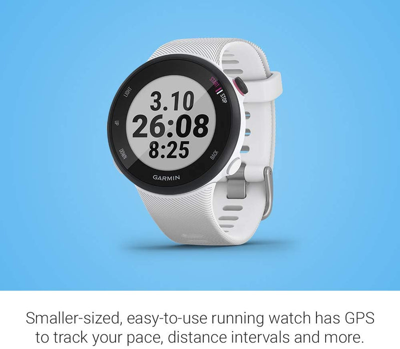 Garmin Forerunner 45S, 39mm Easy-to-use GPS Running Watch with Coach Free Training Plan Support