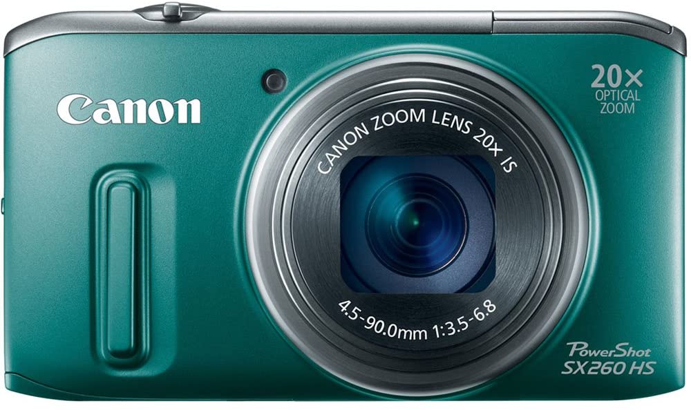 Canon PowerShot SX260 HS 12.1 MP CMOS Digital Camera with 20x Image Stabilized Zoom 25mm Wide-Angle Lens and 1080p Full-HD Video (Black) (OLD MODEL)