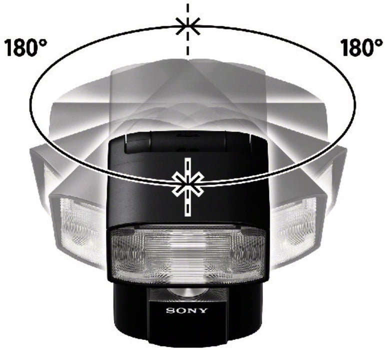Sony HVL-F45RM Compact, Radio-Controlled Gn 45 Camera Flash with 1" Display, Black