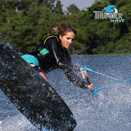 SereneLife Water Sport Kneeboard with Hook for Kids & Adults, Kneeboard with Strap for Boating, Waterboarding, Kneeling Boogie Boarding