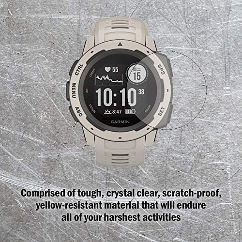 Garmin Instinct Solar Smartwatch Tactical Edition(010-02293-14) w/ 2X Screen Protectors