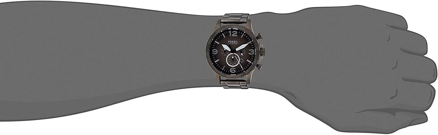 Fossil Men's Nate Stainless Steel Chronograph Quartz Watch