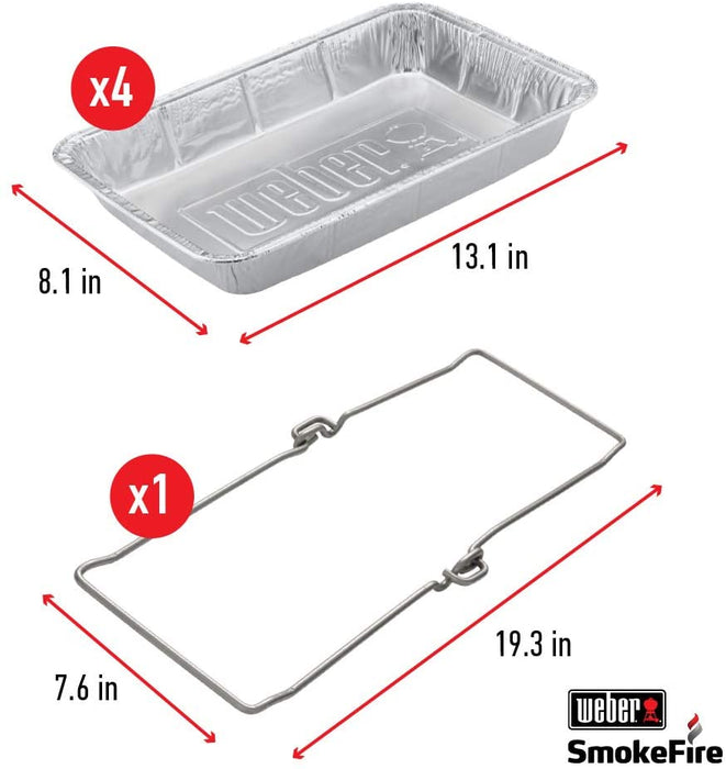 Weber 7004 SmokeFire Wet Smoke Kit, Silver