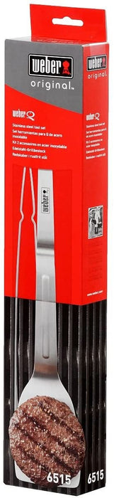 Weber 6515 Q Stainless Steel 2-Piece Tool Set