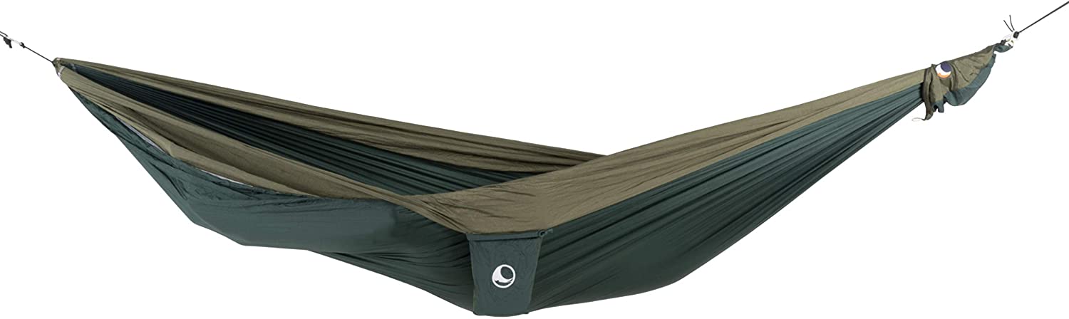 Ticket to the Moon Fair Trade & Handmade 1-2 Person King Size Lightweight Hammock for Traveling, Camping and Everyday Use, XXL, only 700g, Parachute-Silk, Set-Up < 1 min.