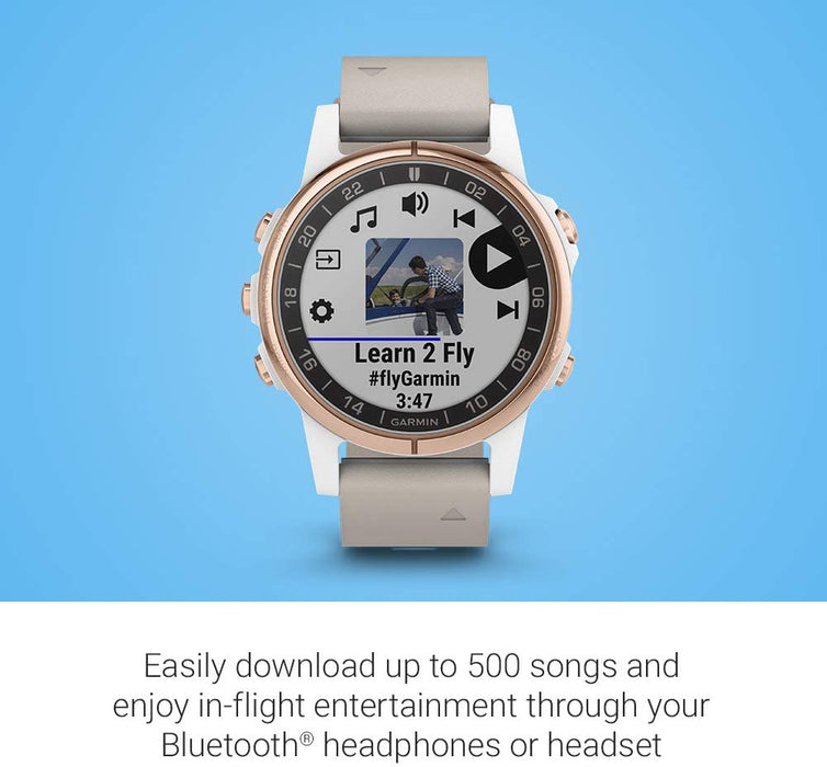 Garmin D2 Delta, GPS Pilot Watch, Includes Smartwatch Features, Heart Rate and Music
