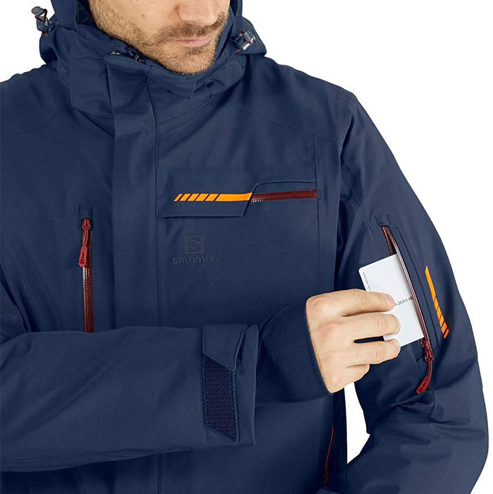 Salomon Men's Brilliant JKT M, Night Sky, Small