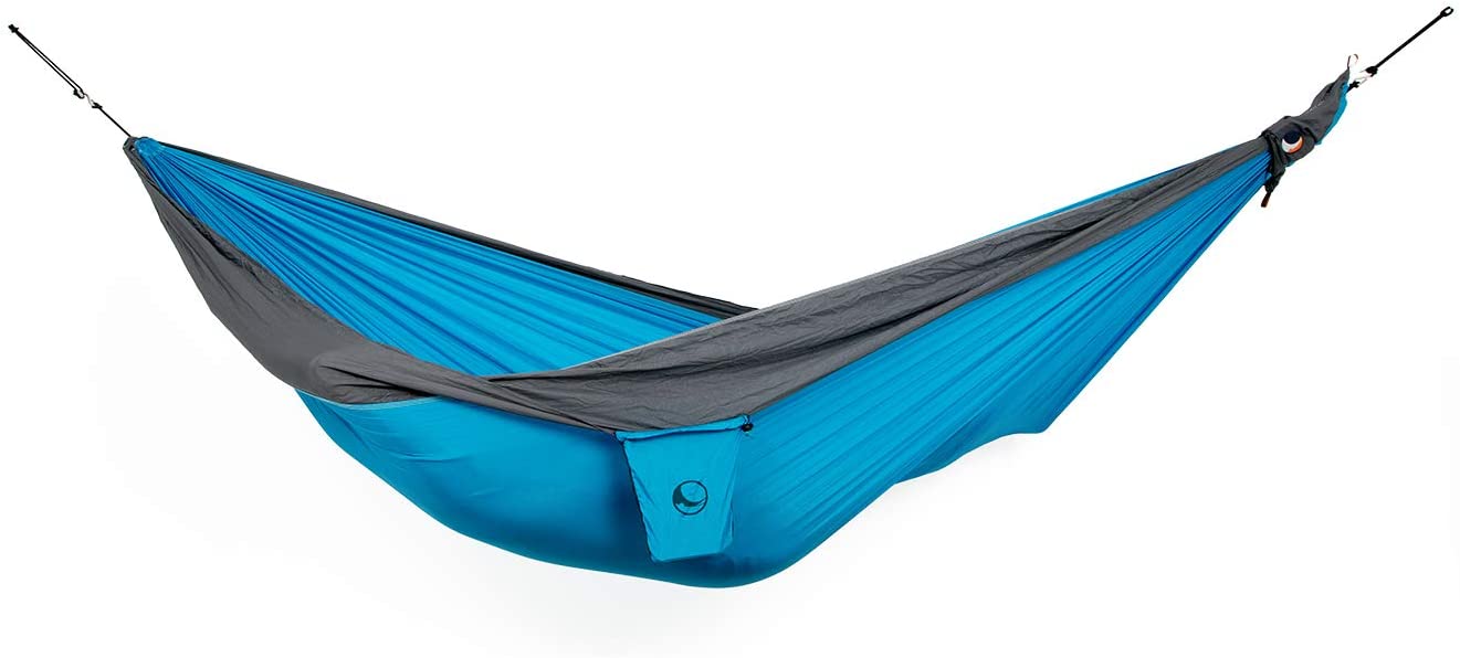 Ticket to the Moon Fair Trade & Handmade 1-2 Person King Size Lightweight Hammock for Traveling, Camping and Everyday Use, XXL, only 700g, Parachute-Silk, Set-Up < 1 min.