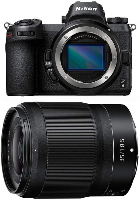 Nikon Z6 FX-Format Mirrorless Camera Body NIKKOR Z 35mm f/1.8 S Lens