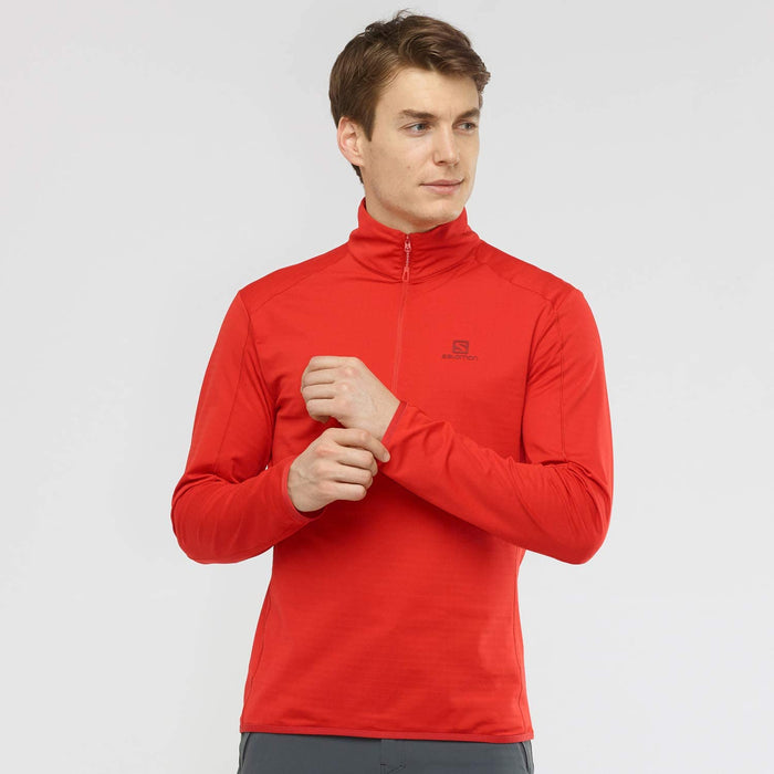 Salomon mens Outrack Half Zip Mid
