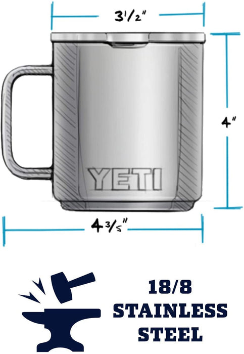 YETI Rambler 10 oz Stackable Mug, Stainless Steel