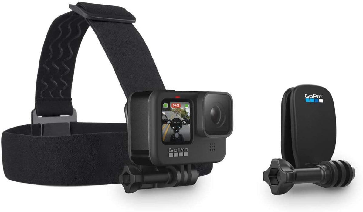 GoPro HERO9 Black, Sports and Action Camera, 5K/4K Video, Deluxe Bundle with Adventure Kit, Extra Battery, 32GB microSD Card, Card Reader