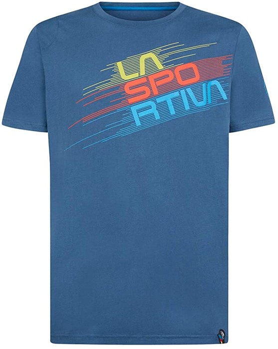 La Sportiva Mens Stripe Evo Cotton Rock Climbing T-Shirt