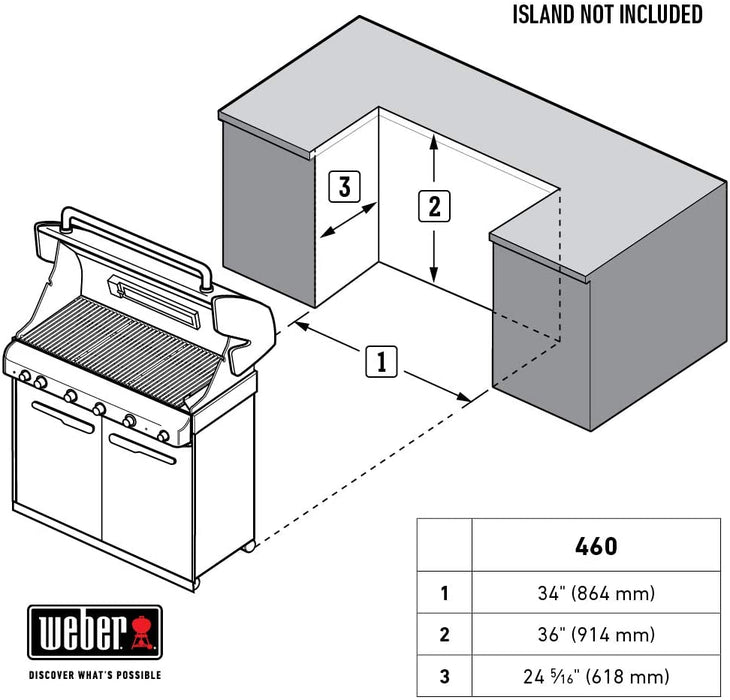 Weber Summit S-460 Built-In Natural Gas in Stainless Steel Grill