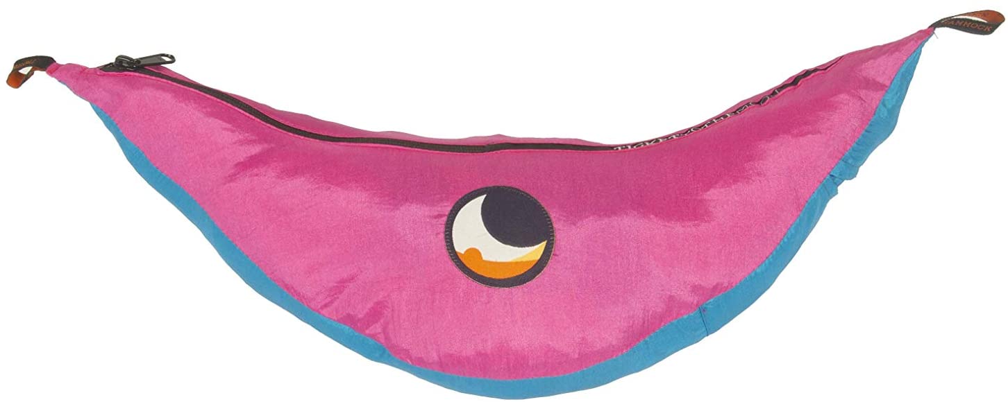 Ticket to the Moon Fair Trade & Handmade 1-2 Person King Size Lightweight Hammock for Traveling, Camping and Everyday Use, XXL, only 700g, Parachute-Silk, Set-Up < 1 min.