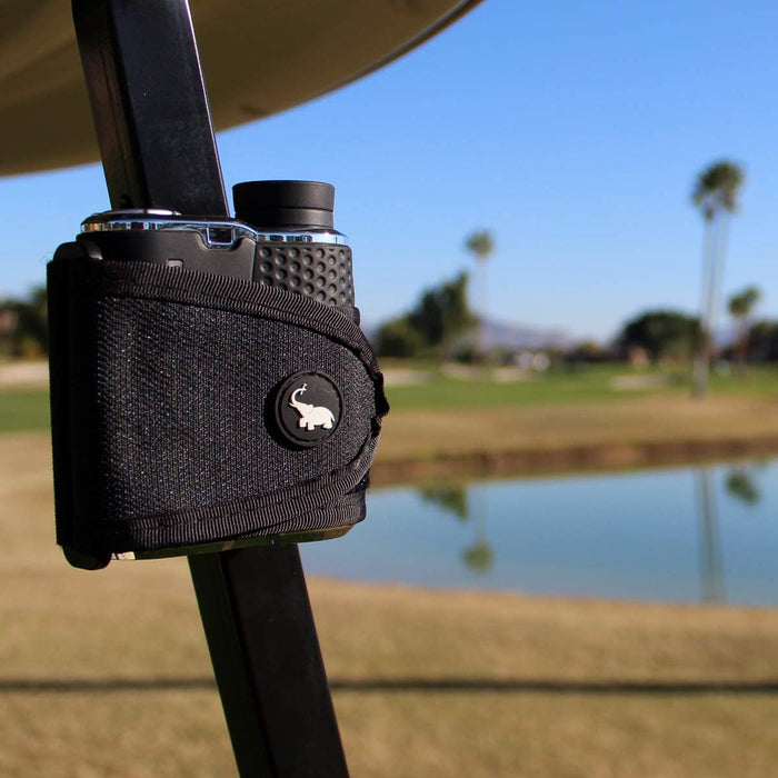 Garmin Approach Z80, Golf Laser Range Finder & STICKIT Magnetic Rangefinder Strap | Classic Series, Black | Nylon Strap with Magnets for Strong Hold of Golf Laser Rangefinders to Carts