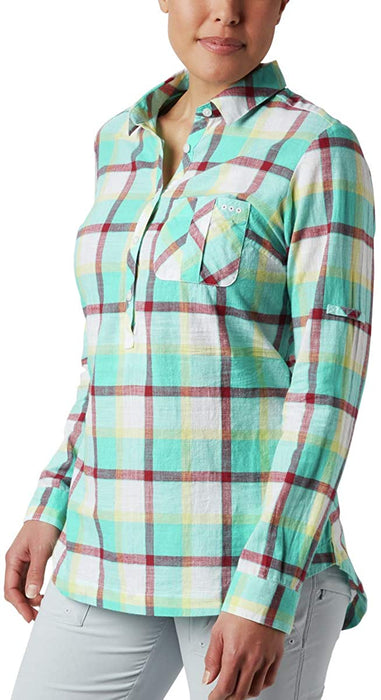 Columbia Womens Coral Springs Ii Woven Long Sleeve