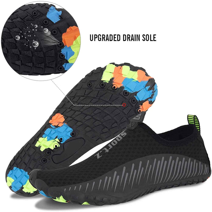 Mens Water Shoes Quick Dry Beach Swim Shoes Barefoot Pool Aqua Socks Shoes for Surf Diving Outdoor Hiking Walking Water Sport