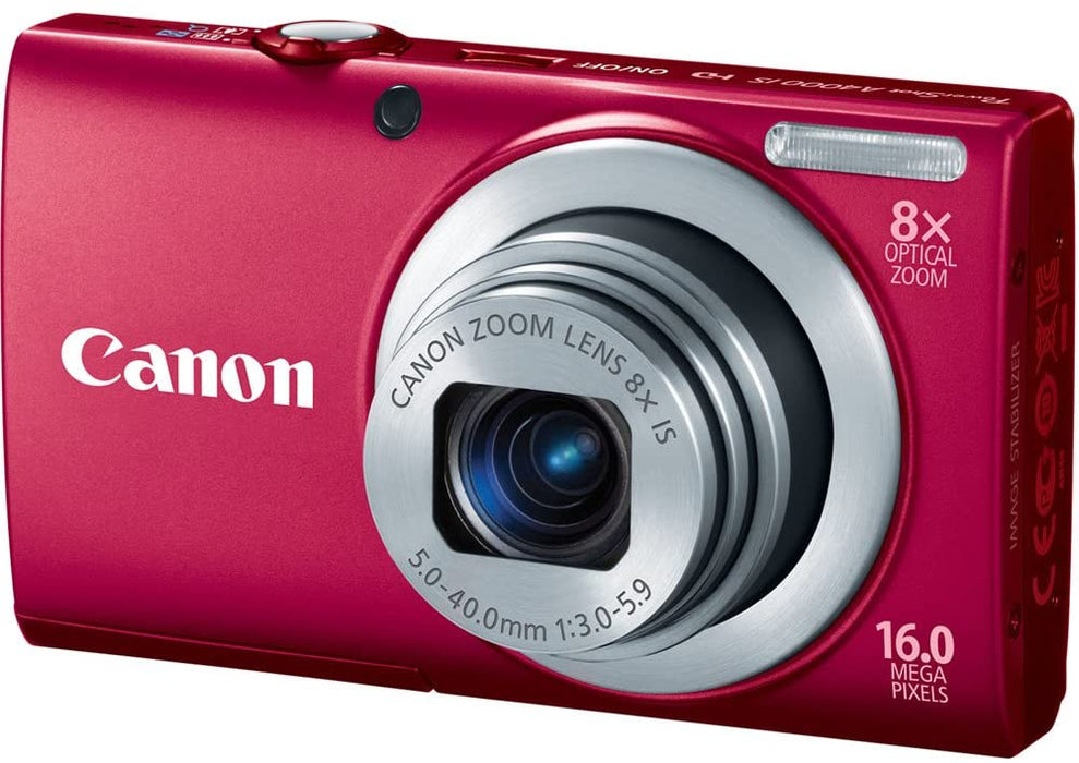 Canon PowerShot A4000IS 16.0 MP Digital Camera with 8x Optical Image Stabilized Zoom 28mm Wide-Angle Lens with 720p HD Video Recording and 3.0-Inch LCD (Black)