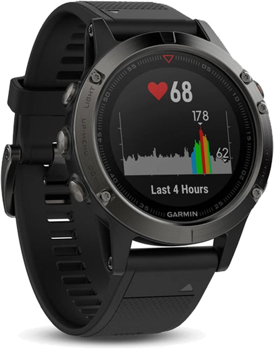 Garmin Gift Pack Fenix 5 GPS Multisport Watch Bundle | Includes Fenix 5 Watch USB Charging Data Cable