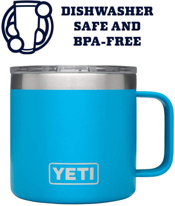 YETI Rambler 14 oz Mug, Stainless Steel