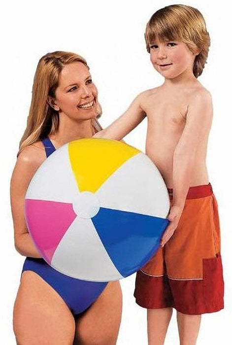 Intex Summer Big Beach Ball Set - One Jumbo Giant 42" Ball and Two Classic 24" Inflatable Color Balls for Beach and Pool