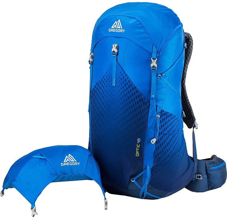 Gregory Mountain Products Men's Optic 58 Liter Ultralight Multi-Day Hiking Backpack | Backpacking, Hiking, Travel | Full-Featured Ultralight Construction, Raincover Included, Padded Adjustable Straps