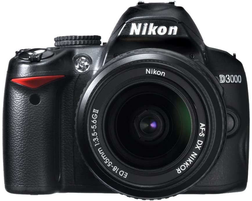Nikon D3000 10.2MP Digital SLR Camera with 18-55mm f/3.5-5.6G AF-S DX VR Nikkor Zoom Lens