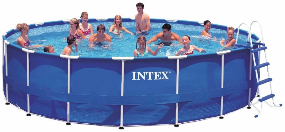 Intex 15ft X 48in Metal Frame Pool Set with Filter Pump, Ladder