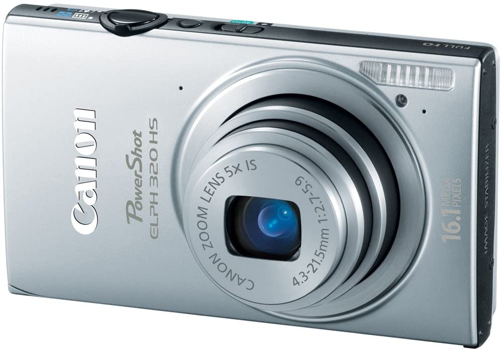 Canon PowerShot ELPH 320 HS 16.1 MP Wi-Fi Enabled CMOS Digital Camera with 5x Zoom 24mm Wide-Angle Lens with 1080p Full HD Video and 3.2-Inch Touch Panel LCD (Black)