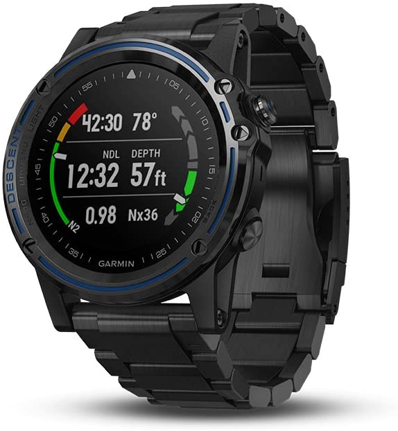 Garmin Descent Mk1, Watch-Sized Dive Computer with Surface GPS, Includes Fitness Features