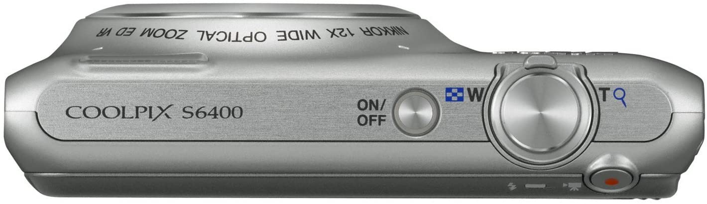 Nikon COOLPIX S6400 16 MP Digital Camera with 12x Optical Zoom and 3-inch LCD (Silver) (OLD MODEL)