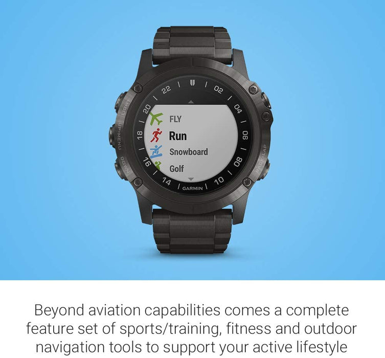 Garmin D2 Delta, GPS Pilot Watch, Includes Smartwatch Features, Heart Rate and Music