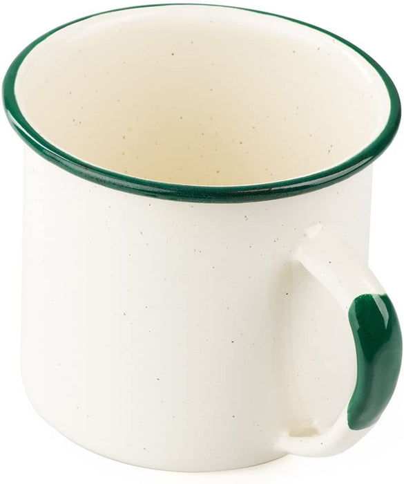 GSI Outdoors Deluxe Green Rimmed Enamelware 12 Ounce Cup