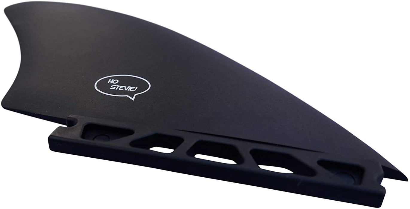 Ho Stevie! Surfboard Twin Keel Fins (2 Fins) - FCS or Futures Sizes, with Fin Bag, Screws, Wax Comb and Fin Key - Fins for Fish Surf Boards
