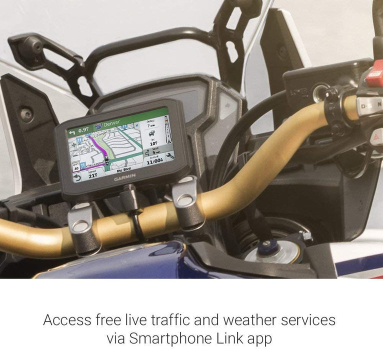 Garmin Zumo 396 LMT-S, Motorcycle GPS with RAM-B-367U Motorcycle Handlebar Clamp Mount 010-02019-00