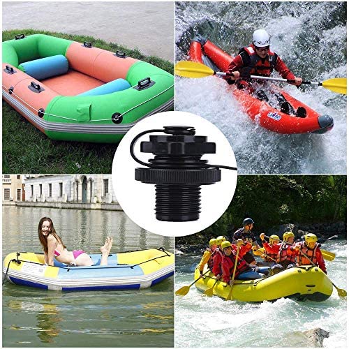 Alomejor Inflatable Boat Air Valve Screw 2pcs Valve Air Valve Replacement for Inflatable Boat Jilong Fishing Boat Airbed Raft