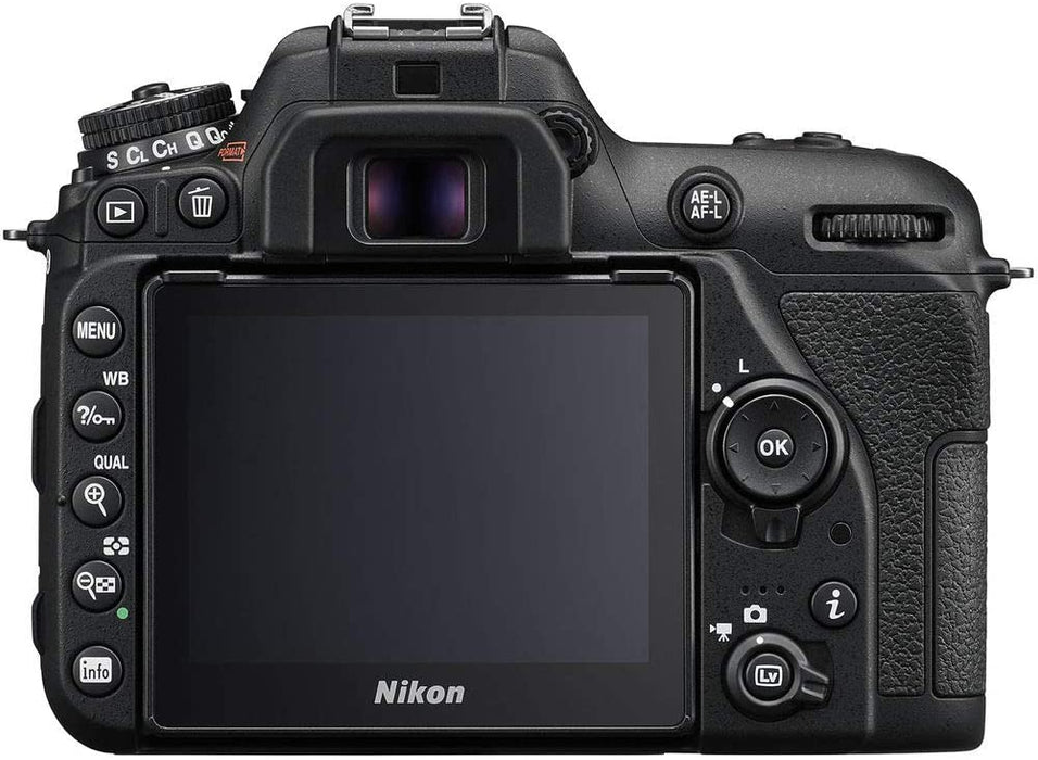 Nikon D7500 DSLR Camera w/ 18-140mm Lens (International Model) - 128GB - Case - EN-EL15 Battery