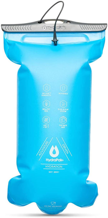 HydraPak Velocity Light-Weight Water Bladder/Reservoir for Running Hydration Vests, 1.5-Liter (50 oz.), Reversible for Easy Cleaning, Safe & Reliable